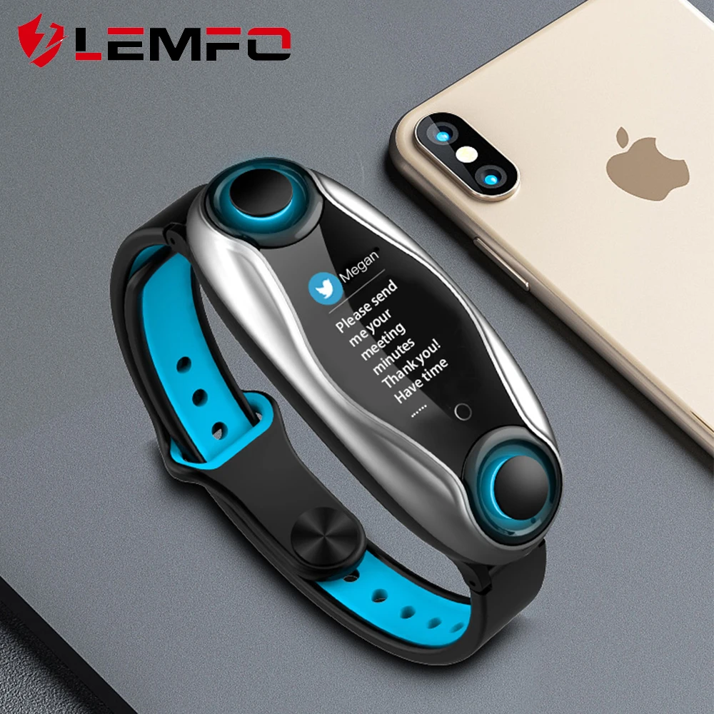 Умные часы LEMFO с беспроводными наушниками, Bluetooth 5,0, пульсометр, измеритель артериального давления, музыка, Bluetooth, умные часы для мужчин