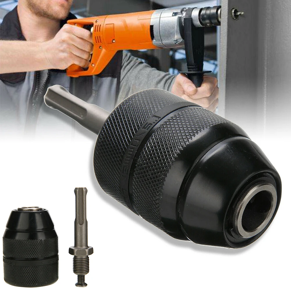 

Keyless Drill Chuck & SDS Shank Adaptor Hole Drilling 42mm Head Converter 2-13mm