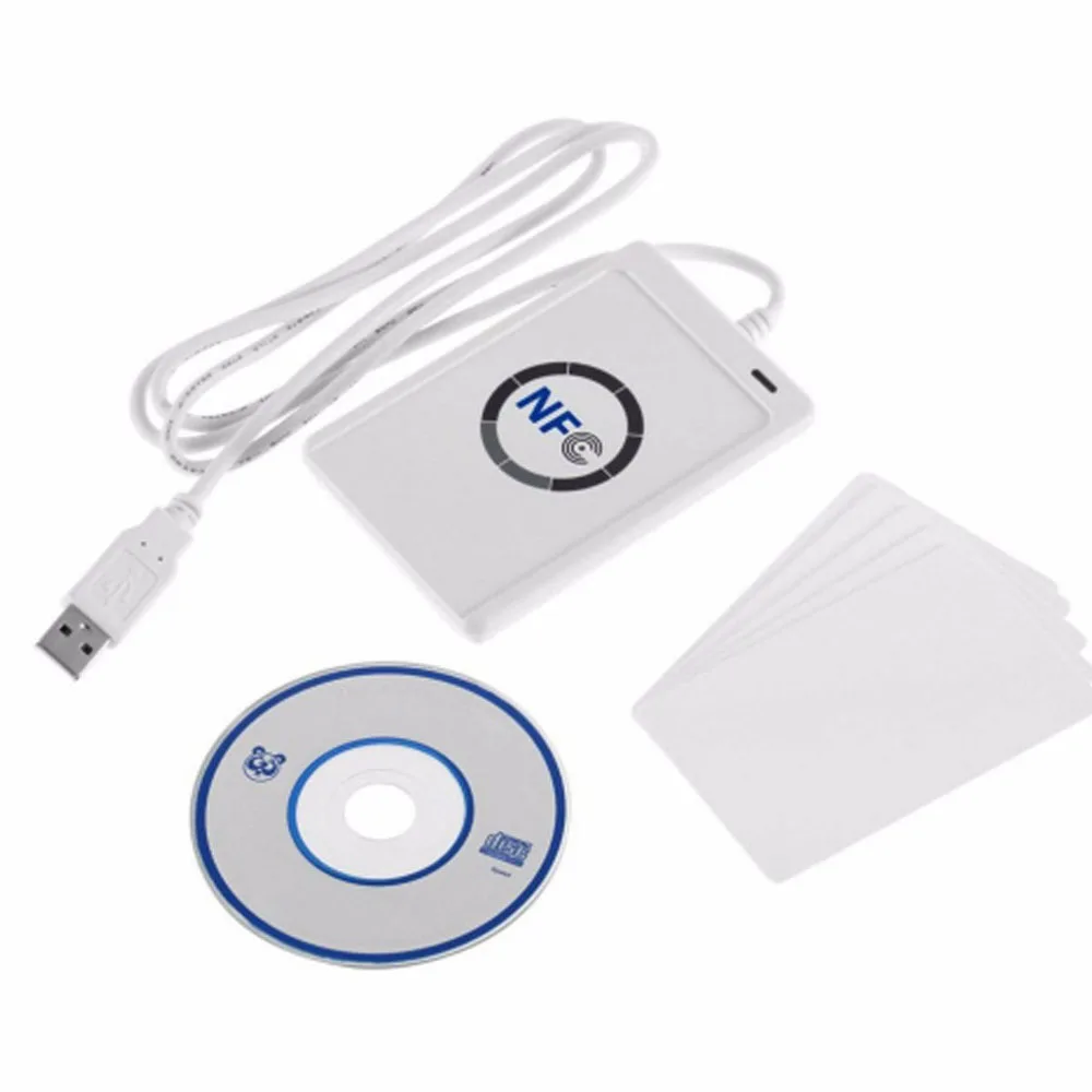 ACR122U NFC RFID считыватель смарт-карт Писатель Копир Дубликатор записываемый клон программное обеспечение USB для ISO14443 протокол S50 - Цвет: option