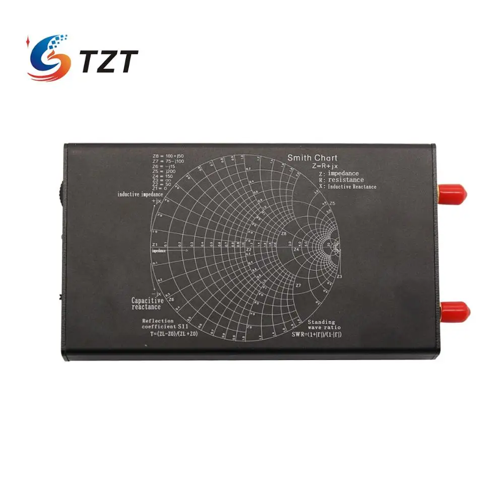 

TZT 4.3 inch LCD Vector Analyzer HF VHF UHF VNA Vector Network Analyzer 50KHz-1000MHz with 4.3" LCD Display Metal Case NanoVNA-F