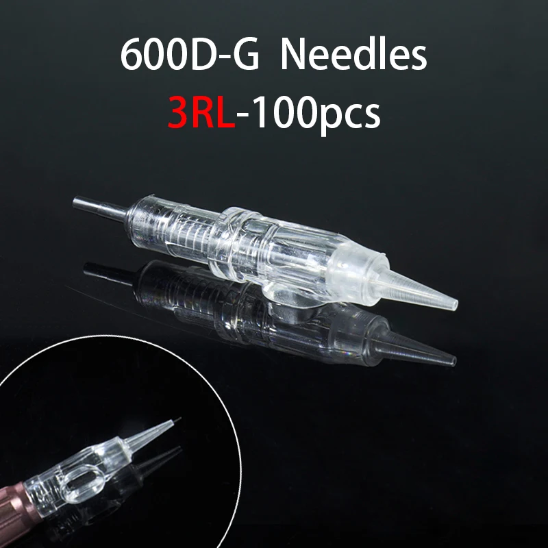 Профессиональные иглы для перманентного макияжа 600D G 3RL картридж бровей губ 100 шт.