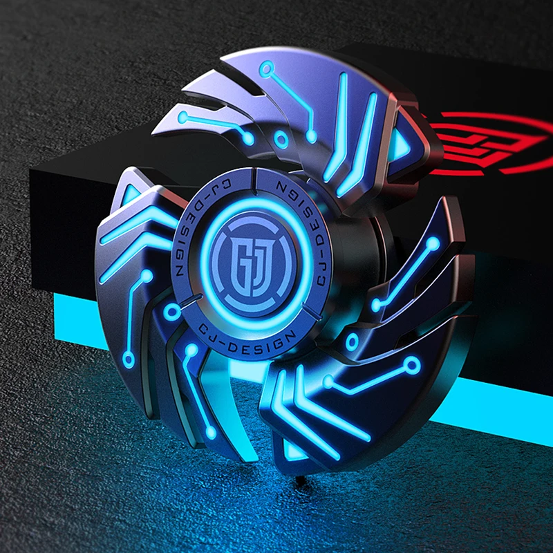 

Flames Multifunctional Luminous Fidget Spinner Removable Metal Hand Spinner Desktop Fingertip Gyro Office Stress Relief Toys