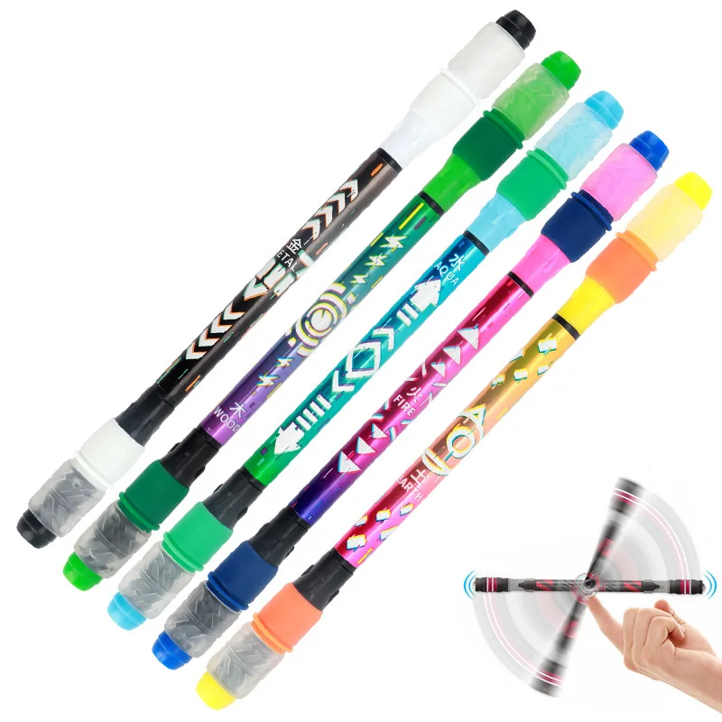 

1pcs Novelty Spinning Pen Rotating Gaming Ballpoint Pen Blue Ink For Kids Students Gift Toy School Supplies Cute Stationery