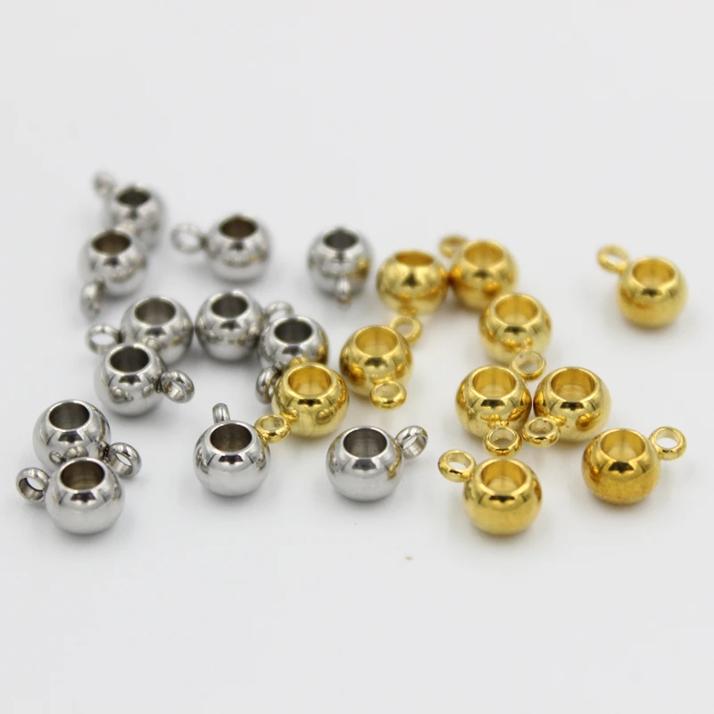 Разделительные бусины из нержавеющей стали золотистого цвета 20 шт. 3 4 5 мм |