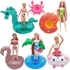 Купальники для кукол Барби, аксессуары, одежда, игрушки для детей, кольцо для плавания, игрушка, мебель, куклы Boneca для девочек, детская Ванна
