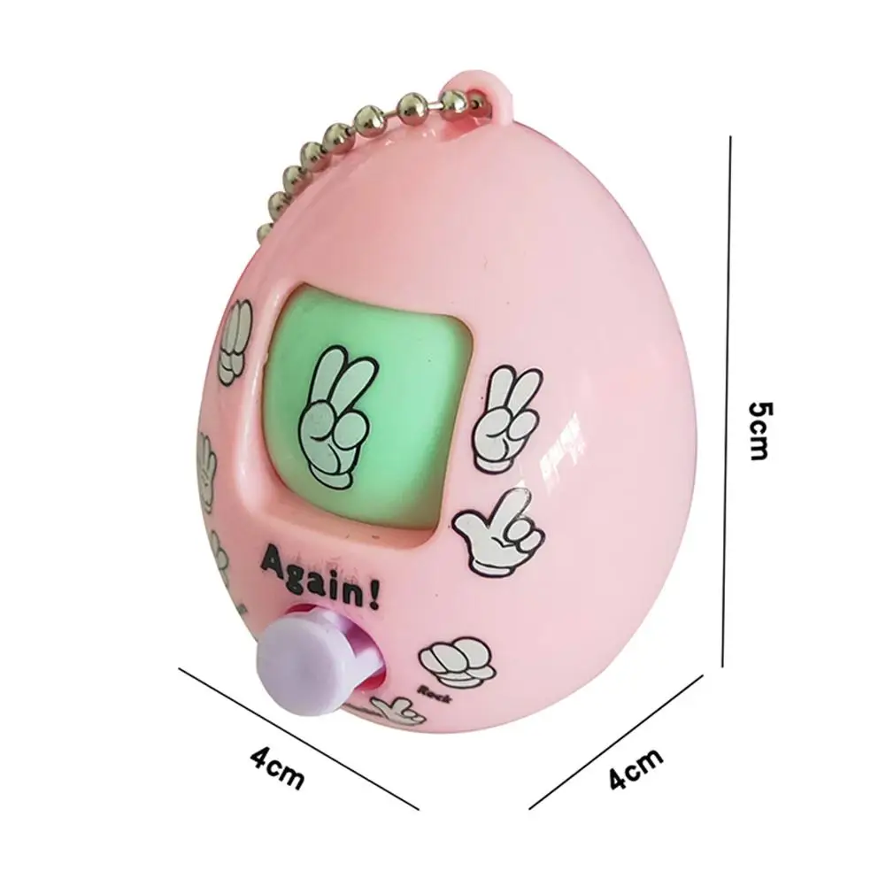 

Creative Rock Paper Scissors Funny Toy Keychain Egg Shaped Morra Game Hanging Key Holder Toys