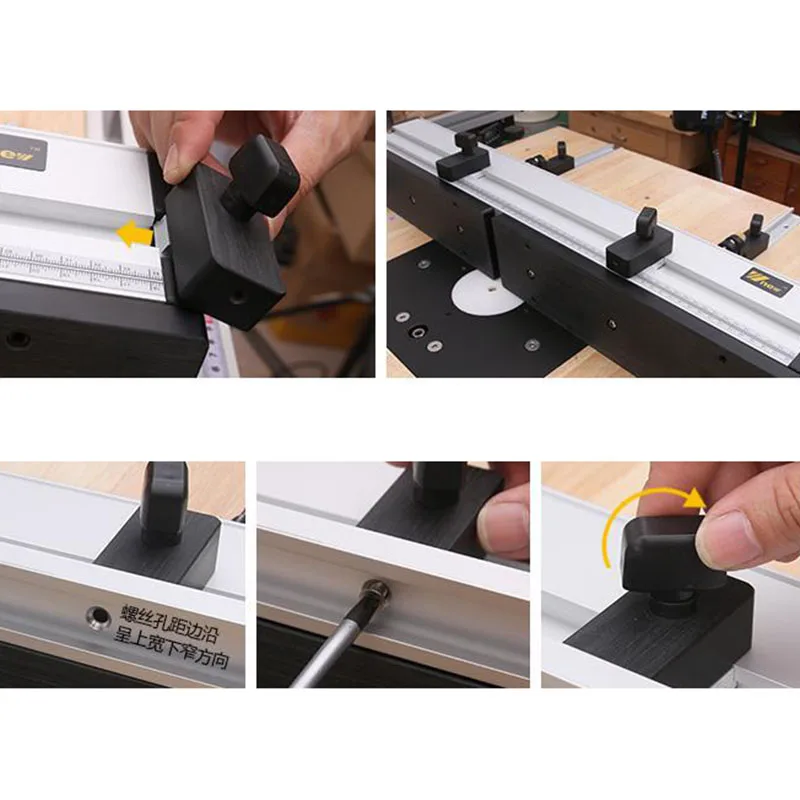 Один комплект для деревообработки алюминиевый профиль забор с скользящими