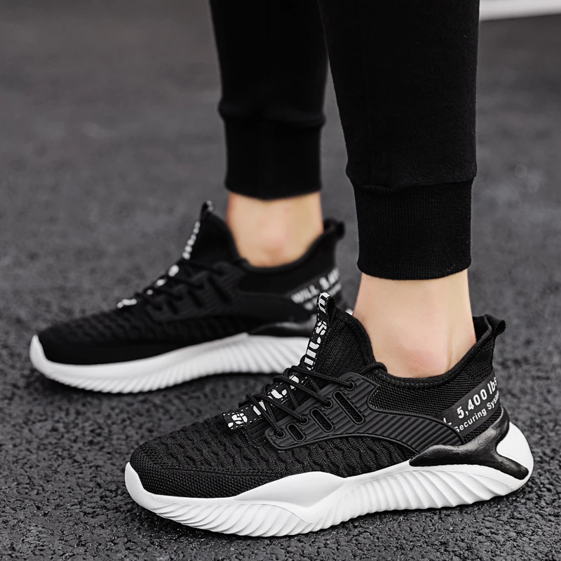 

Lace-up Fashion Sneakers Men's Sports Shoes Comfortable Breathable Men Running Shoes Hot Sale Autumn Non-slip Training Shoes