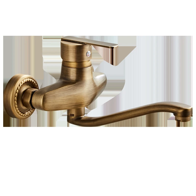Смесители для кухни медные в стену раковины bibcock европейские антикварные