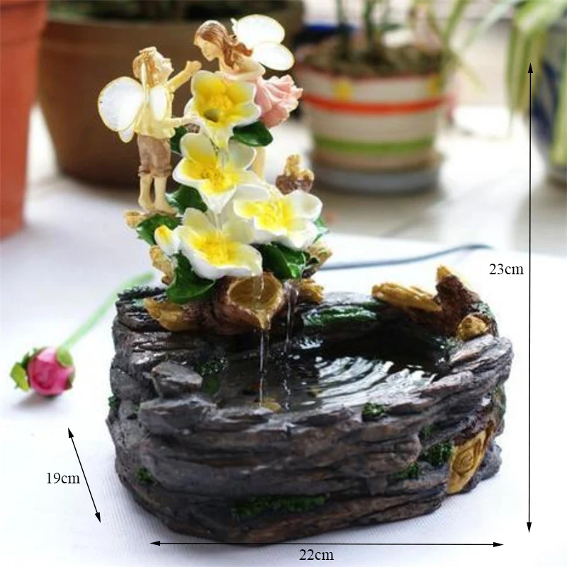 Полимерный парный ангел Европейская водная проекция домашнее украшение фэн шуй