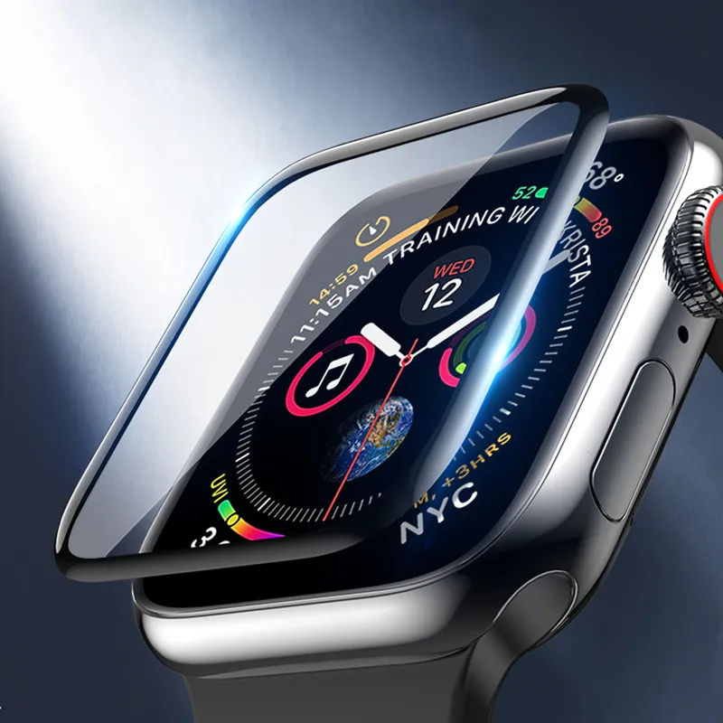 3d-изогнутые края для планшетов Apple Watch 3 2 1 38 мм 42 Защита экрана iWatch 4 40 44 полная