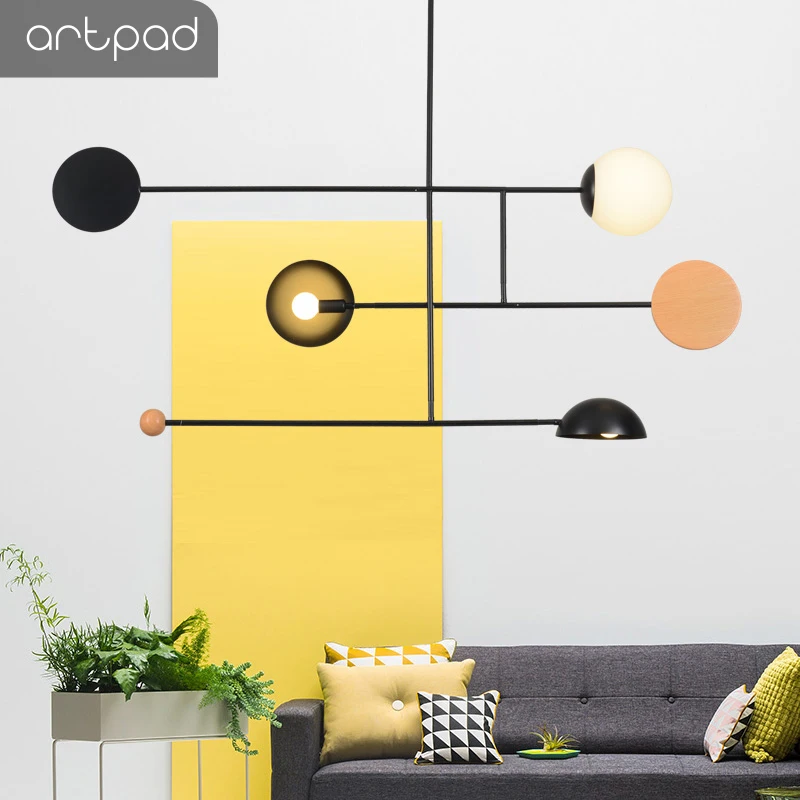 

YSN Artpad Creative Chandelier Lighting E14 Ceiling Pole Hanging Light Dining room Bedroom Living room Home Lighting Fixtures