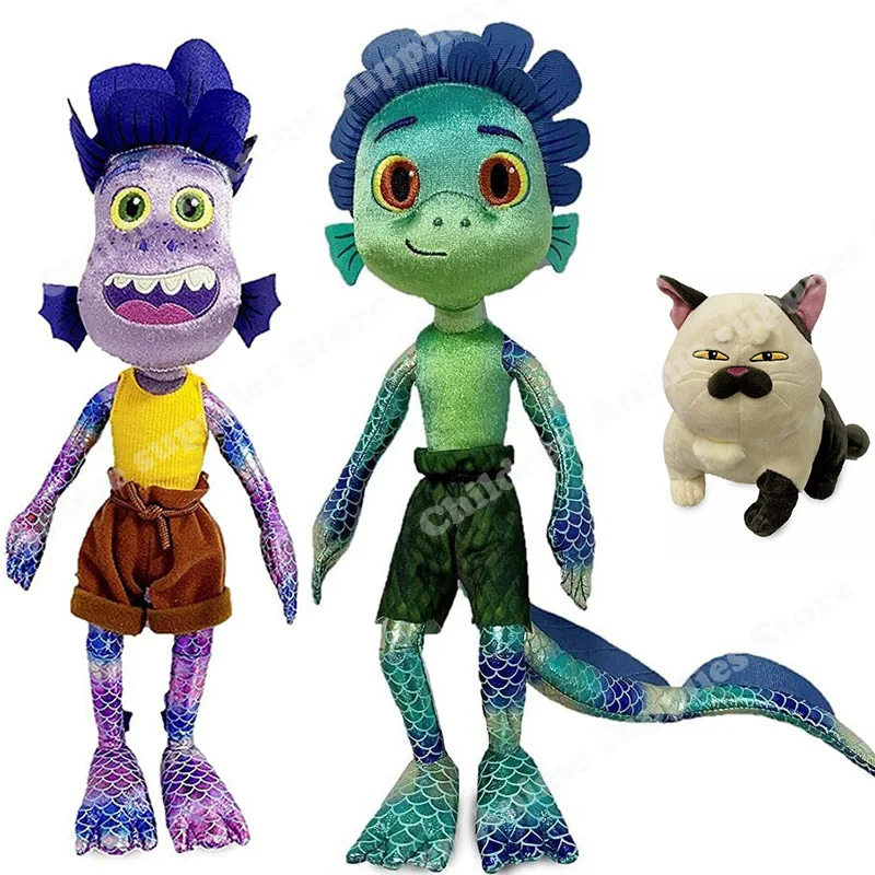 

45cm Disney Pixar Luca Alberto Sea Monster Plush Dolls Cartoon Anime Figures Stuffed Plush Kids Toys for Children Birthday Gifts