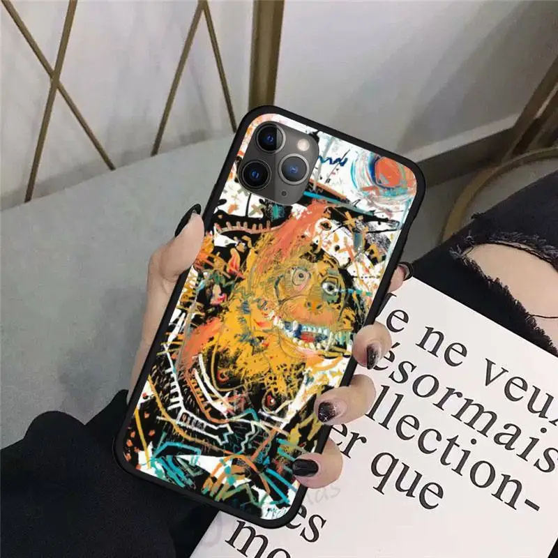 

Art Graffiti tattoo Jean Michel Basquiat Phone Case For iphone 8 11 12 Redmi note 8 9 s huawei p 30 pro lite plus cover funda