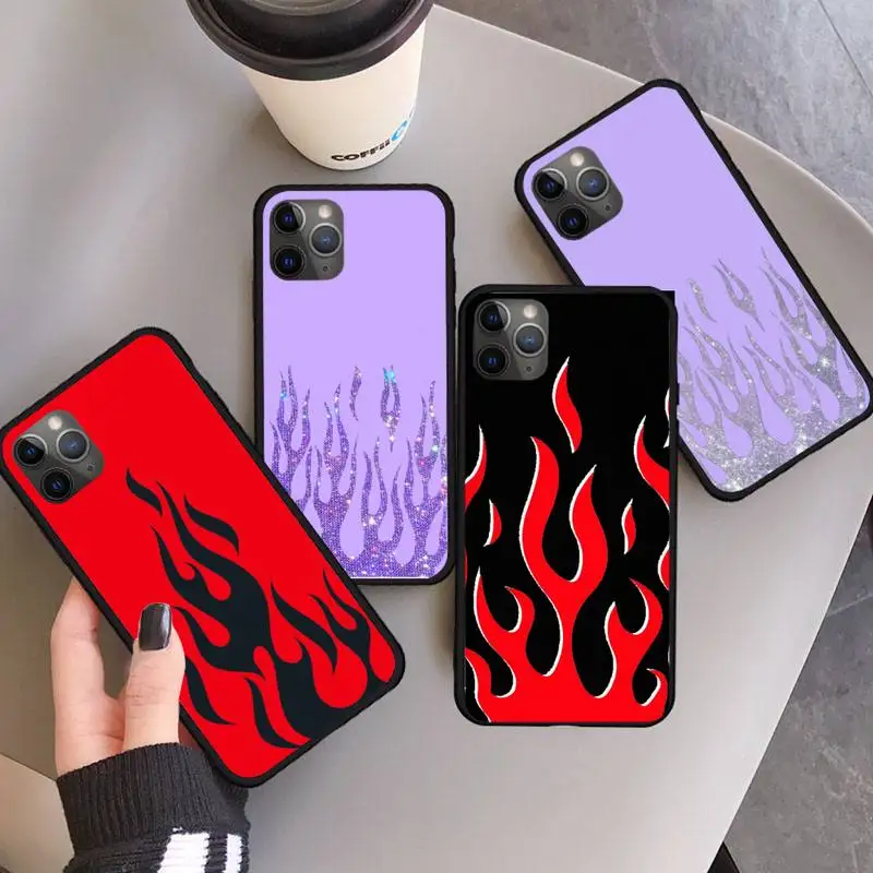 

Flame Personality Artistic art Phone Case For iphone 12 11 13 7 8 6 s plus x xs xr pro max mini