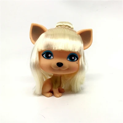 doll b Милый щенок голова собаки кукла модель игрушки Дети Девочка Играть Дом кукла подарок на день рождения украшение дома - Цвет: doll b