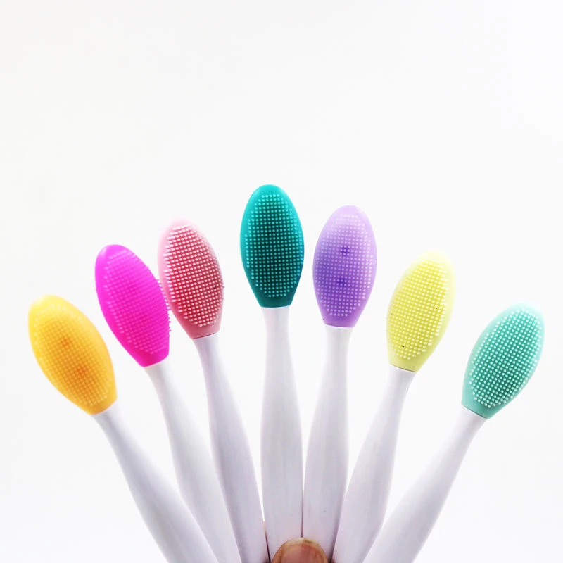 

Facial Cleasing Brush Silicone Blackhead Remover Deep Cleansing Gentle Exfoliating Massaging SSwell