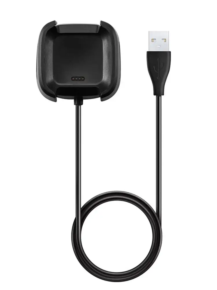 Магнитное зарядное устройство USB для умных часов Fitbit Versa 2 док-станция с кабелем