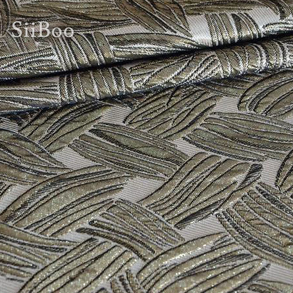 Роскошная жаккардовая ткань в американском стиле с объемными листьями для