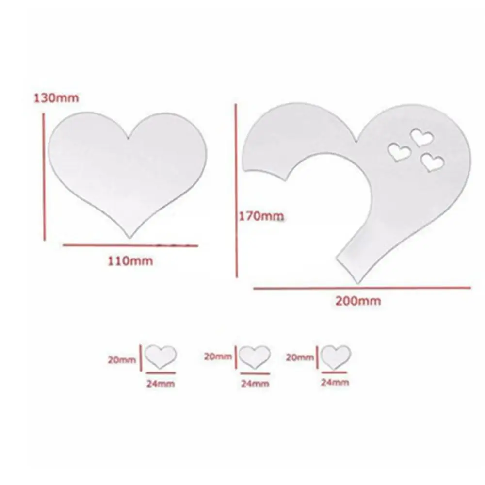 Домашний Декор 3D стикер на стену художественная Зеркальная Наклейка любовь