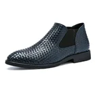 Модные мужские ботинки ручной работы, удобная деловая обувь
