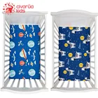 Простыни для детской кроватки 130*70 см, простыня с мультяшным принтом, матрас для детской кровати для мальчиков и девочек