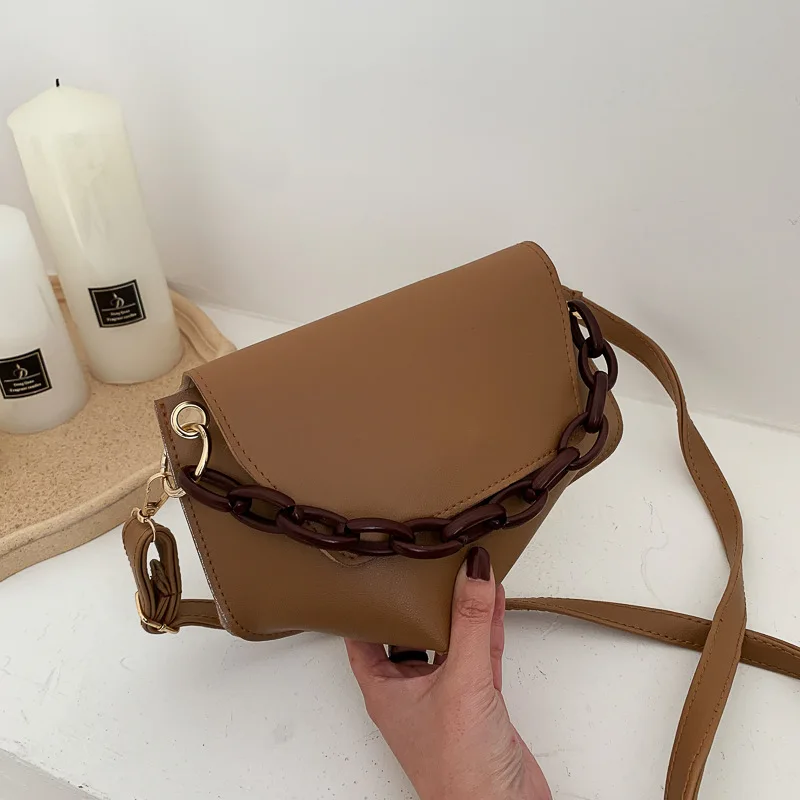 

Bag handbag new 2021 summer messenger bag female Joker ins simple bag fashion chain shoulder bag tide