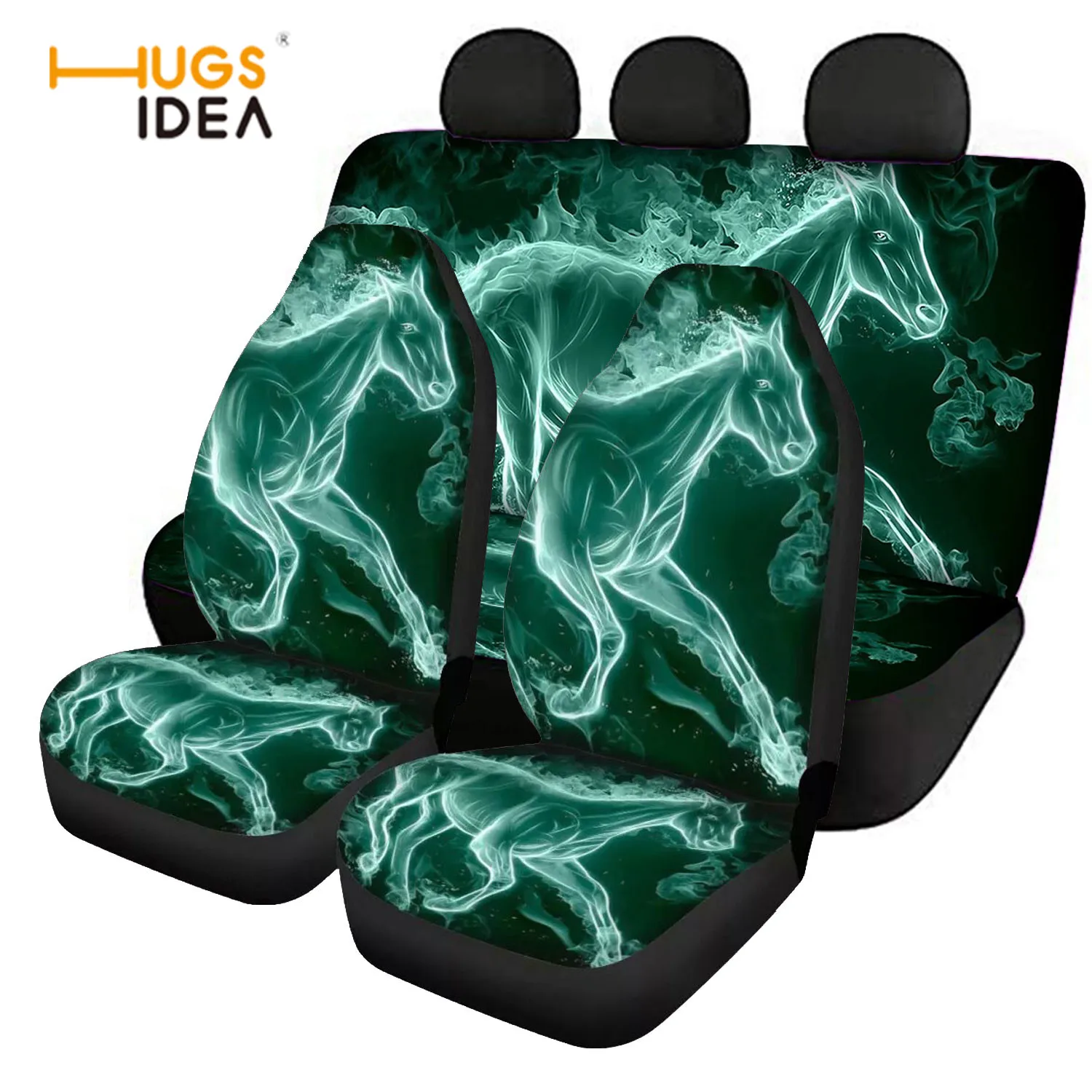 HUGSIDEA 4 шт. набор автомобилей чехлы для передних и задних сидений крутая одежда с