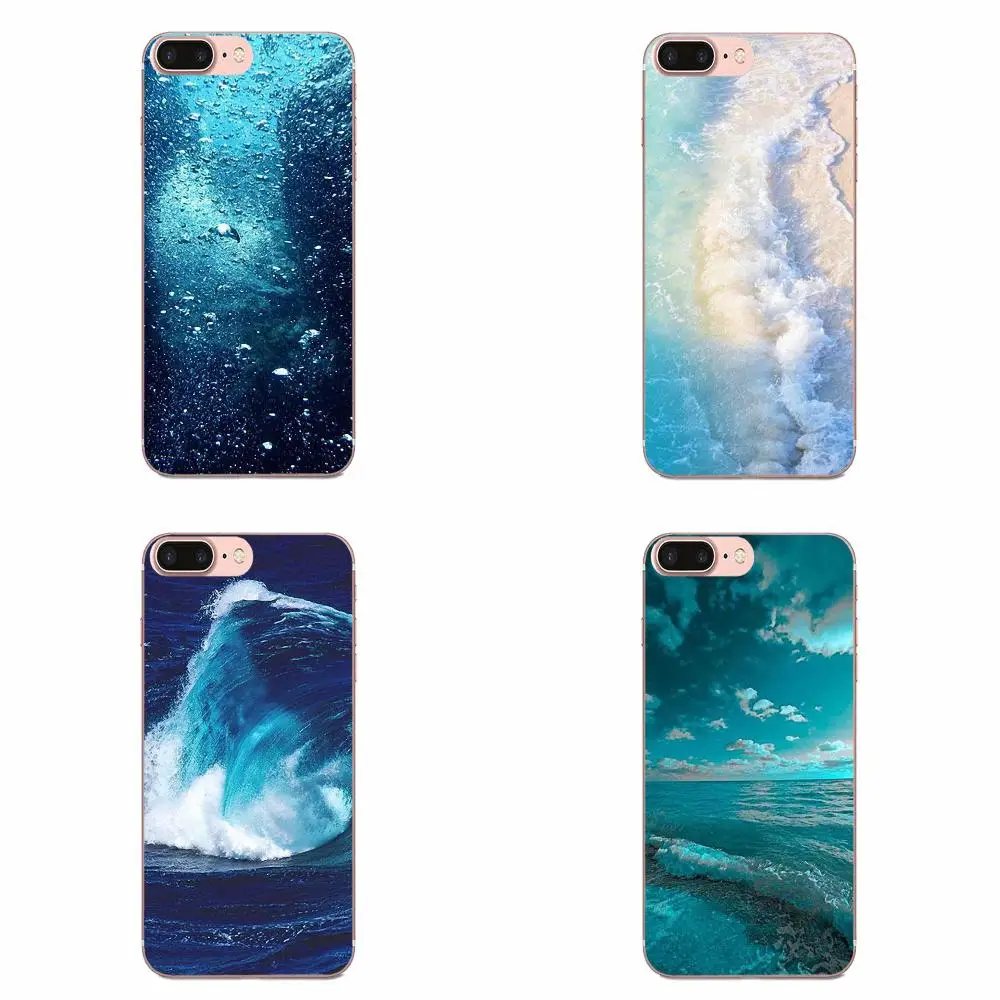 Мягкие чехлы из ТПУ цвета морской волны на заказ для Xiao mi 3 4 4C 4i 5 5s 5X6 6X8 SE Pro Lite A1 Max x 2