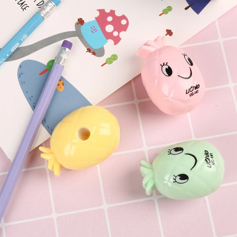 Мультяшная мини точилка для ананасов 1 шт. карандашей детей начальной школы