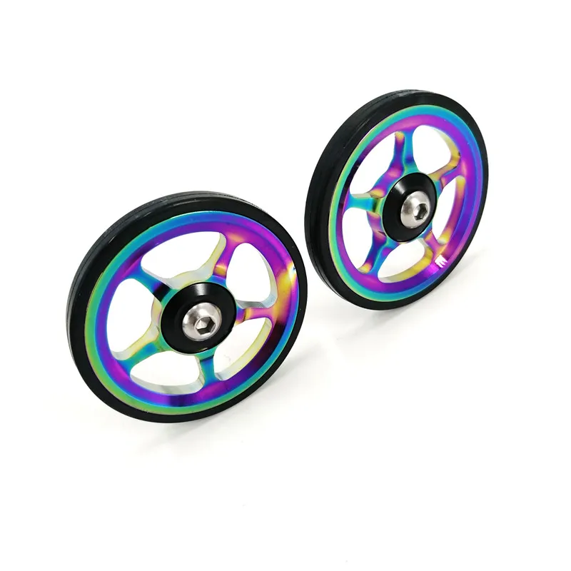 Litepro для складного велосипеда Brompton с титановым покрытием красочные Easywheel