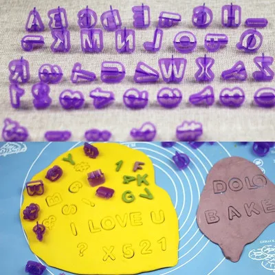 

1Set(40Pcs) Alphabet Letter Cookie Cutters Cake Decorating Molds Sugarcraft Chocolate Moulds Cake Mold Baking Accessories
