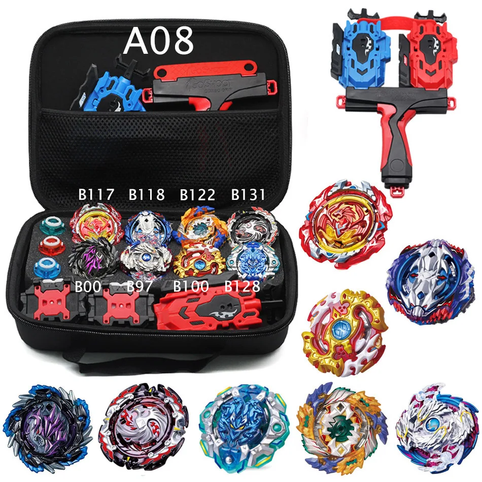 Takara Tomy Spinning Toys Beyblade Burst With Handle Launcher Metal Fusion Toupie Battle Gyro Blade Blades Storage Bag Kids Gift |