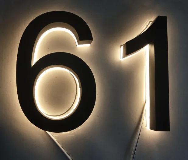 

Светодиодная дверная табличка Lettre-Sign из нержавеющей стали