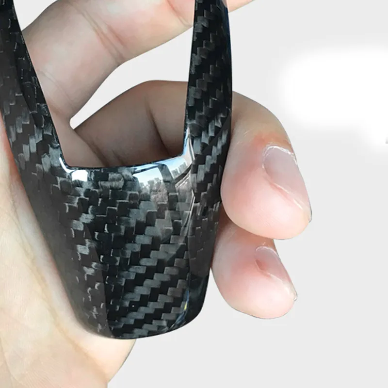 Автомобильный Стайлинг рукоятка переключения передач из углеродного волокна