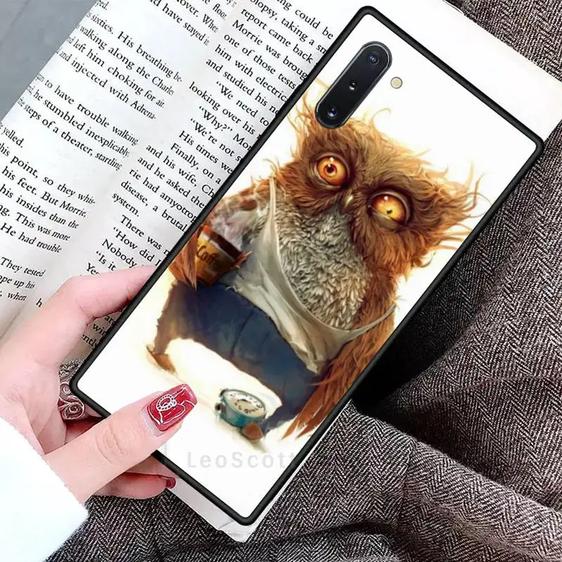 

Animal Cute Cartoon Owl Phone Cases For Samsung Galaxy S8 S9 S10 Plus S10E Note 3 4 5 6 7 8 9 10 Pro Lite cover