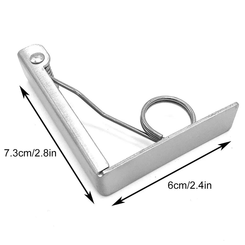 

2PCS Table Cloth Holder Stainless Steel Tablecloth Clip Tablecloth Clamps Silver Flexible Cloth Holders Clamps For Home Kitchen