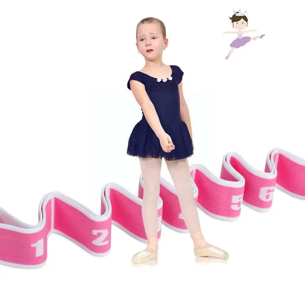 

Yoga Tension Belt Adult Latin Dance Stretching Belt Elastic Lengthened Belt Exercise Fitness Yoga Elastic Nine-stage Dance U7Q6