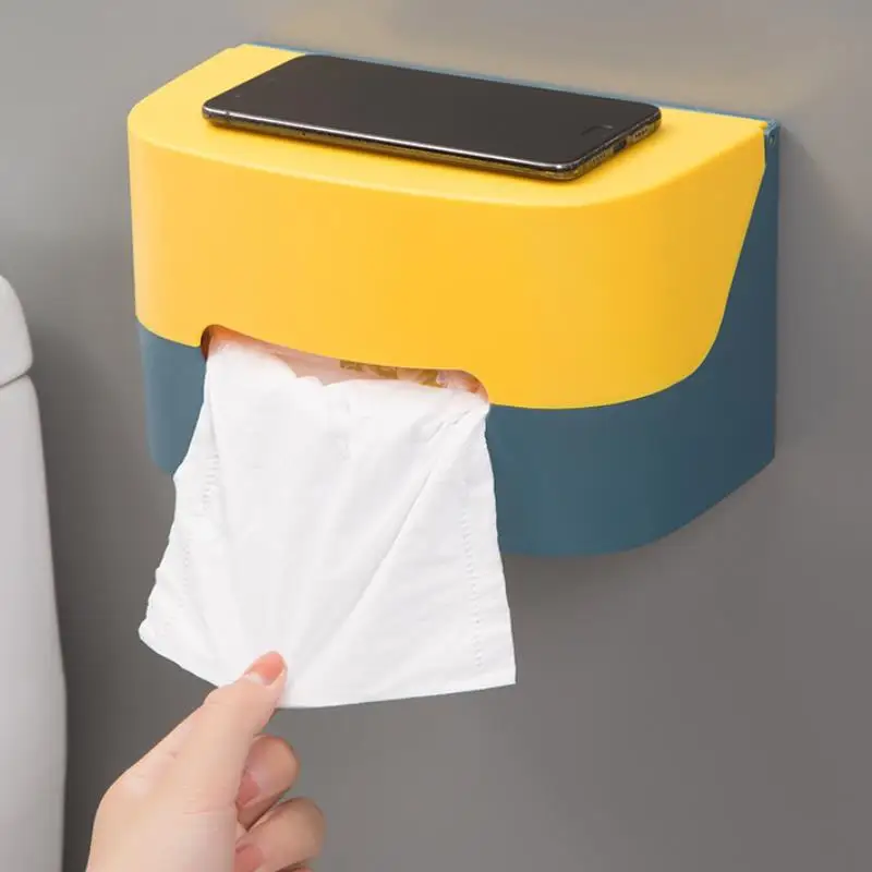 Пластиковая коробка для салфеток простая стильная Пыленепроницаемая настольная