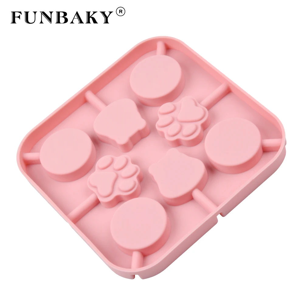 Силиконовая форма FUNBAKY в виде мультяшных животных леденцов сделай сам | Дом и сад