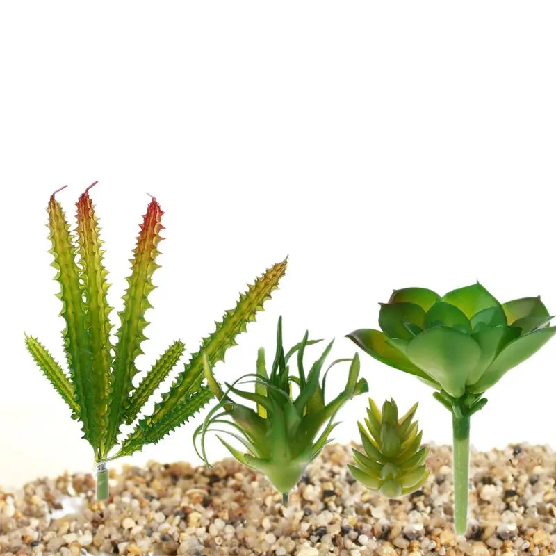 Artificial Plastic Leaf Fake Plants Cactus House Home Garden Party Indoor Outdoor Decor | Дом и сад