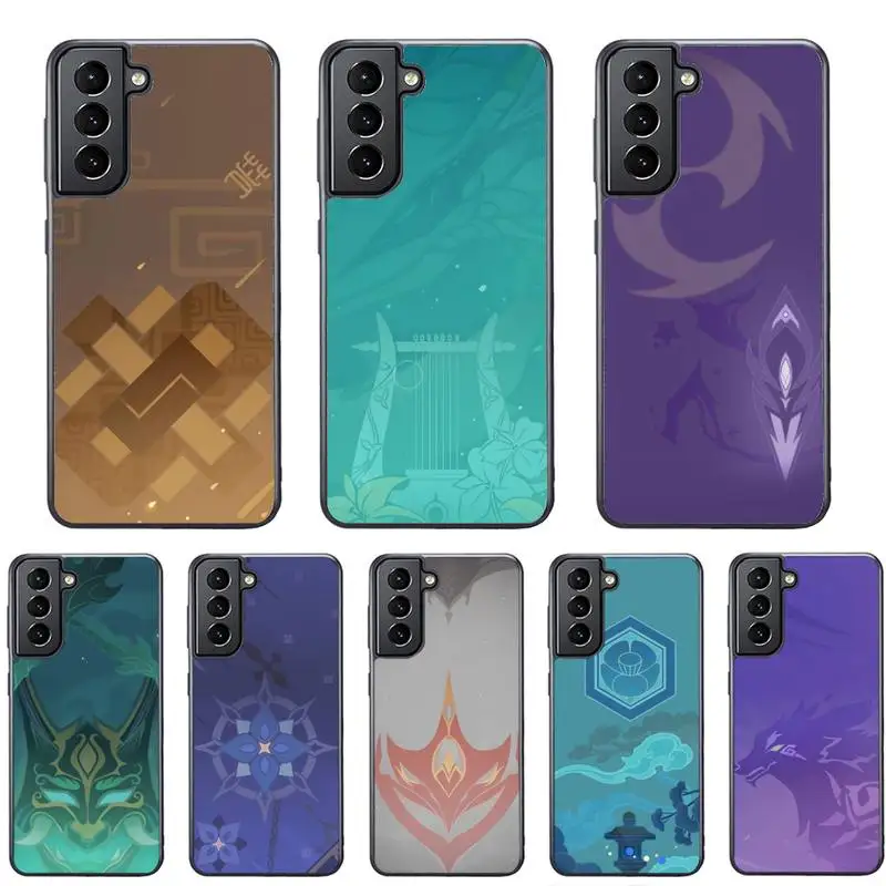 

Anime Genshin Impact Phone Case for Samsung s4 s5 s6 s7 s8 s9 s10e plus Edge s20 s21 s30 ultra cover PC&TPU