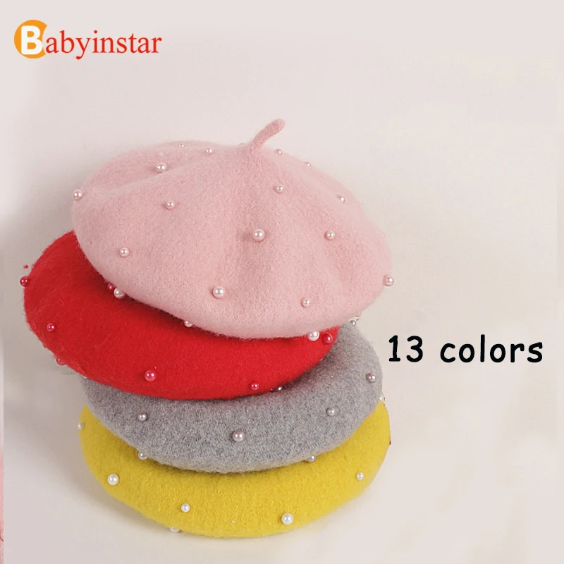 

Детский вязаный берет для девочек, Осень-зима