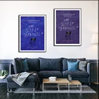 Тихая ночь, ограниченный по Парижу французский синий ретро романтический нишевой плакат в скандинавском стиле, Картина на холсте, настенное искусство, украшение для дома