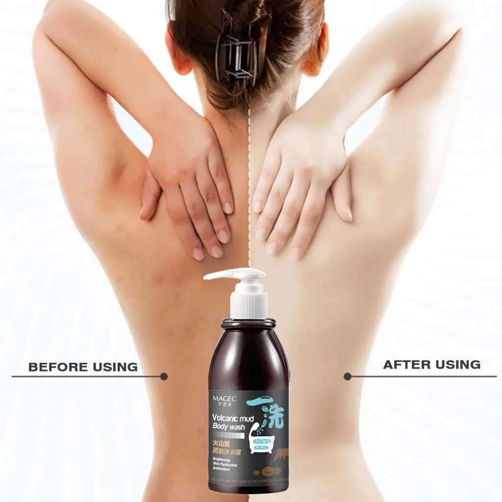 Вулканическая грязь Отбеливающие гели Для Душа всего тела быстрое отбеливание