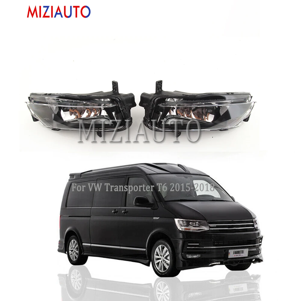 Автомобильный светильник для VW T6 Transporter для Multivan Caravelle T7- автомобильный Стайлинг передний бампер противотуманная фара противотуманный светильник с лампами