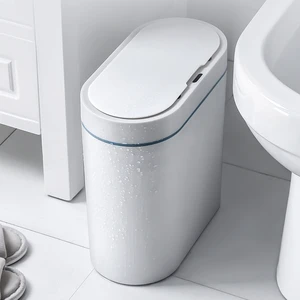 Smart Sensor Trash Can Electronic Automatic Household Bathroom Kitchen Toilet Waterproof Smart Garbage Buckets Bathroom Buckets
