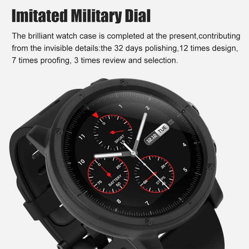 Чехол для смарт часов AMAZFEEL Huami Amazfit Stratos 2 Аксессуары PC чехол AMAZFIT Pace защитный