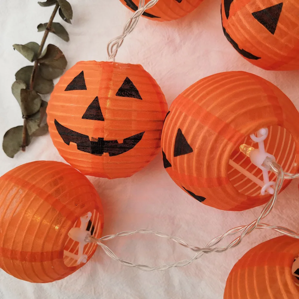 Экономичный Хэллоуин DIY Украшение фестиваль фонарь тыква гирлянда огни призрак
