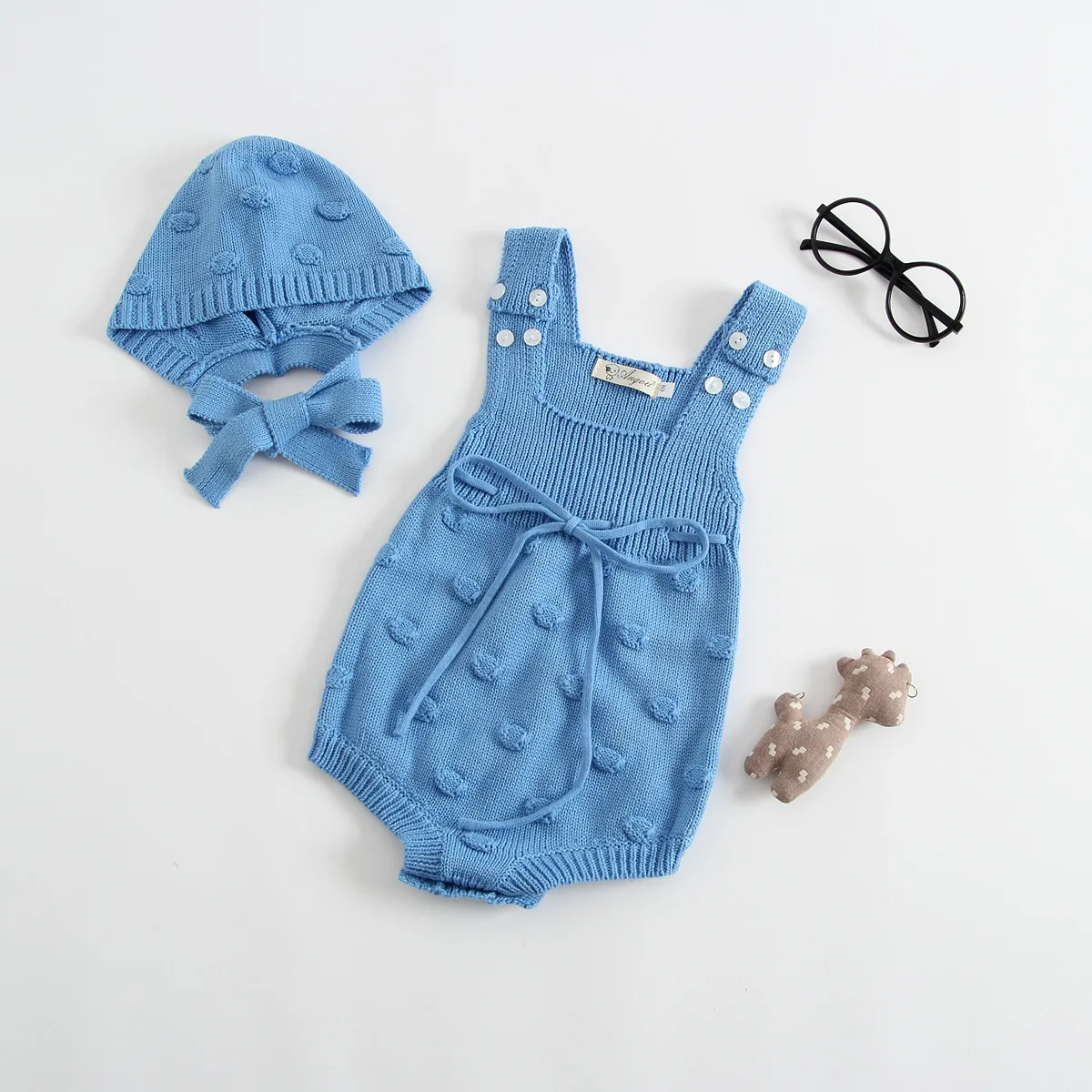 

2020 Baby Knitted Bodysuit Infant Sleeveless Jumpsuit Baby Overall Baby Boys Girls Clothing Autumn New Baby Knit Clothes